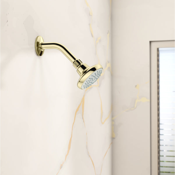 Complementary Shower Arm in French Gold Finish