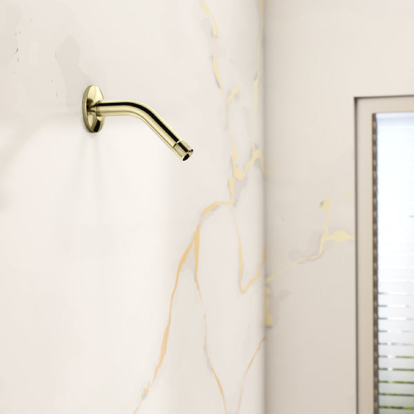 Complementary Shower Arm in French Gold Finish