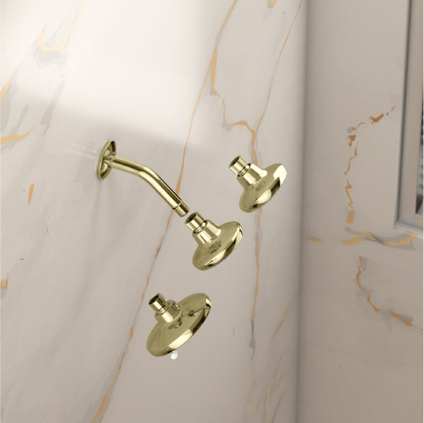 Complementary Shower Arm in French Gold Finish