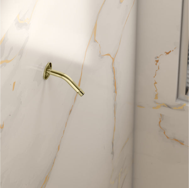 Complementary Shower Arm in French Gold Finish