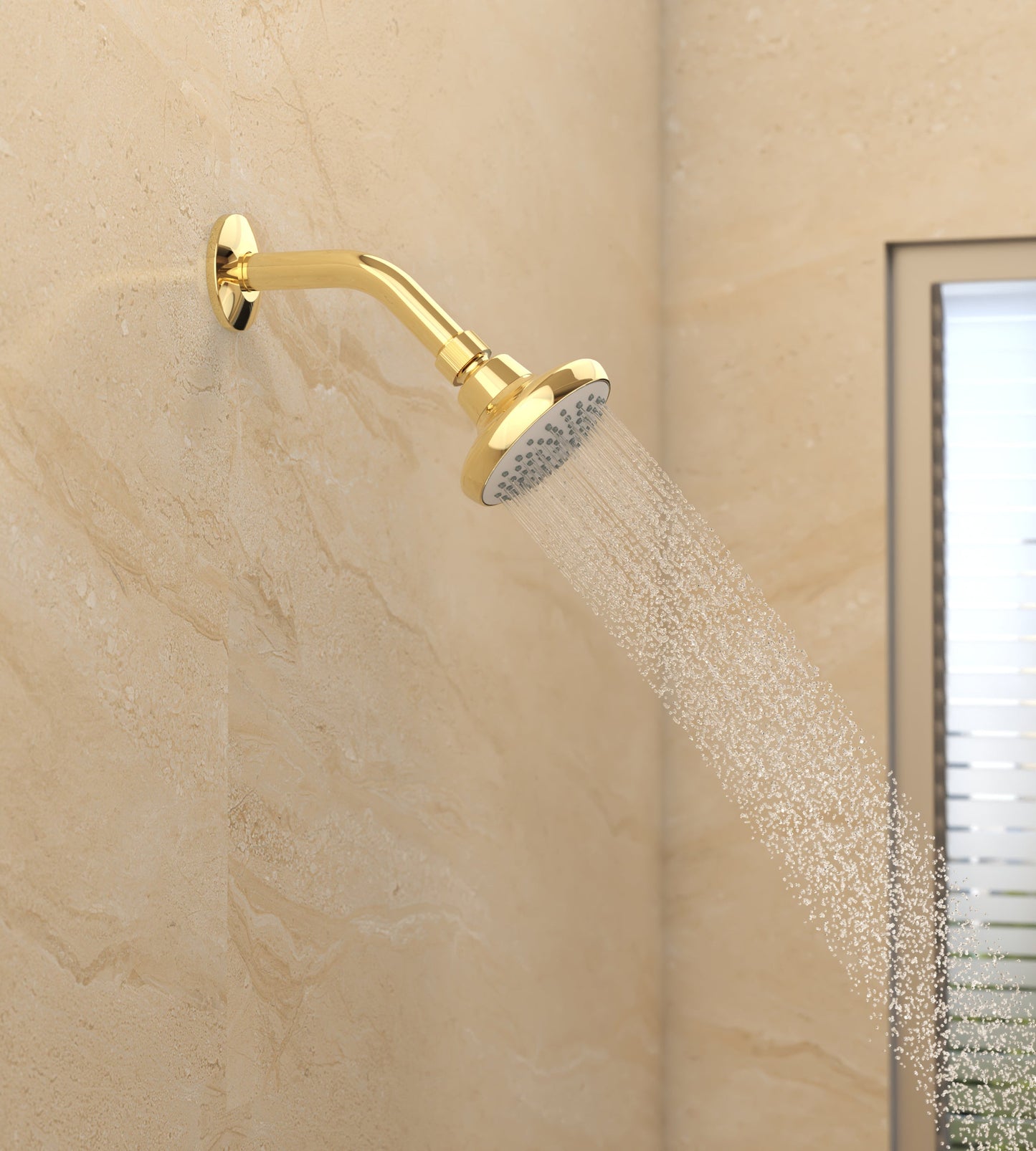 Complementary Single Spray Shower In French Gold Finish