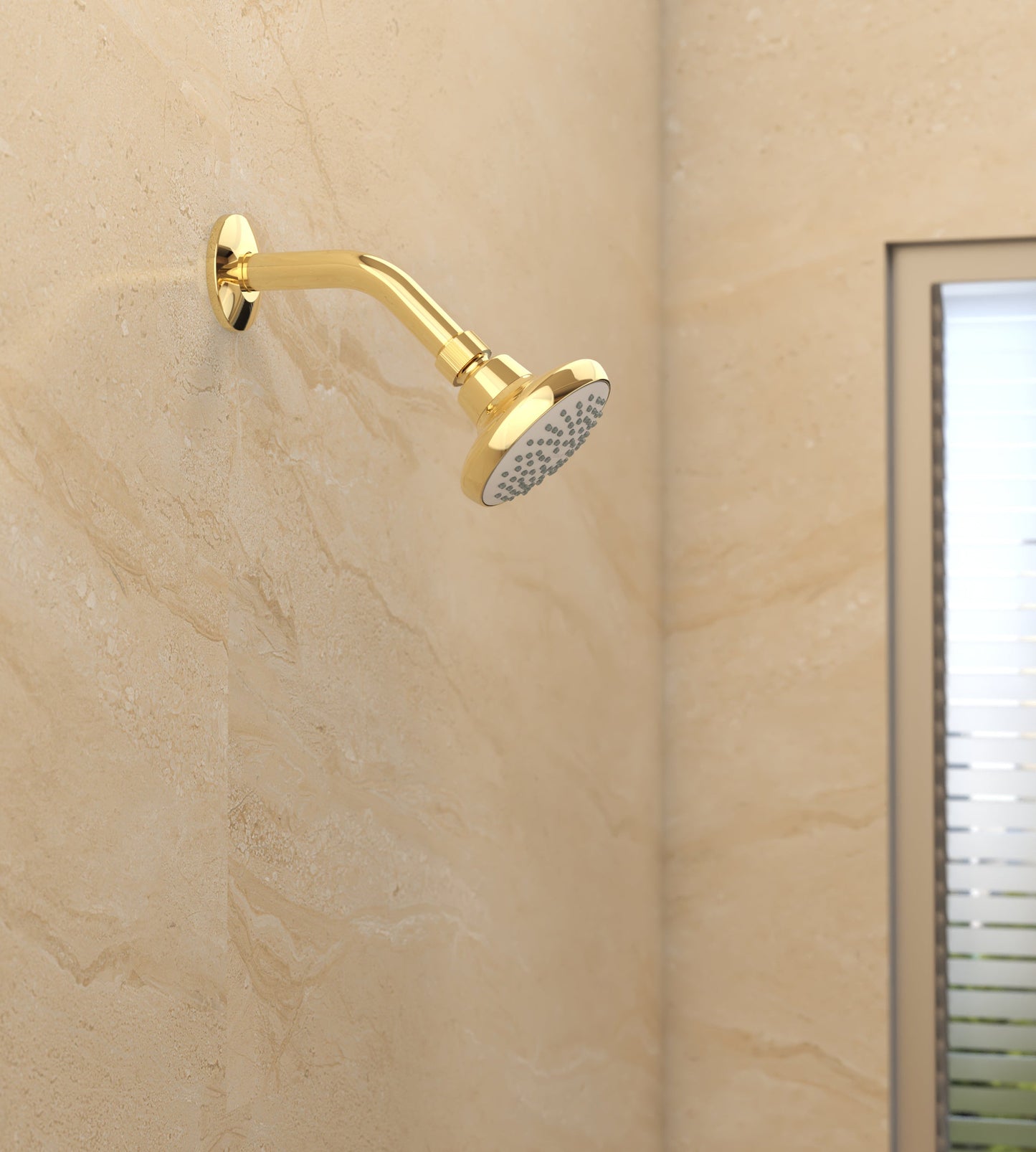 Complementary Single Spray Shower In French Gold Finish