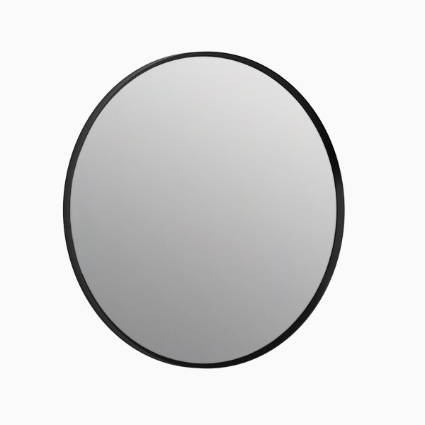 Essential Round Mirror In Matte Black Finish
