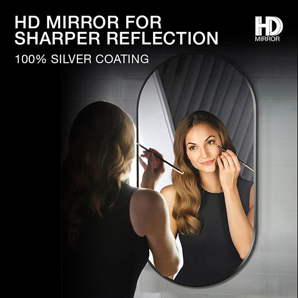 Essential Capsule Mirror In Matte Black Finish