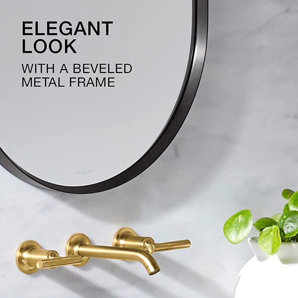 Essential Capsule Mirror In Matte Black Finish