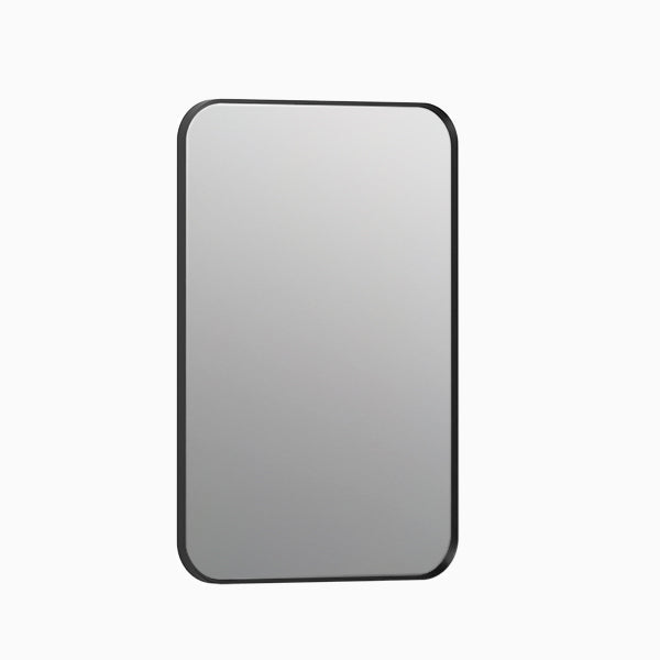 Essential Rectangular Mirror In Matte Black Finish
