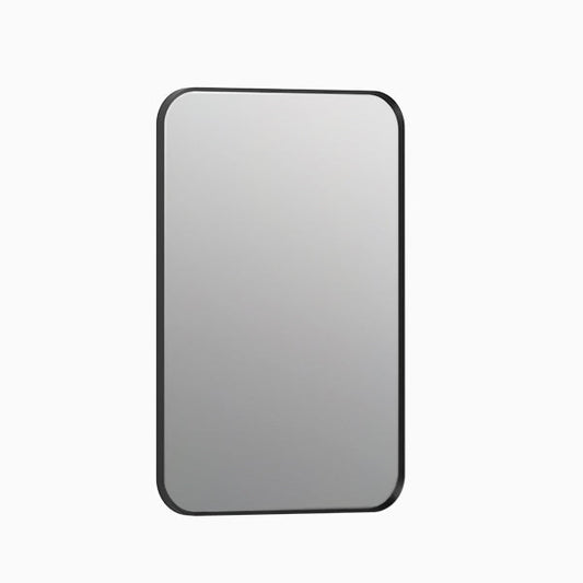 Essential Rectangular Mirror In Matte Black Finish