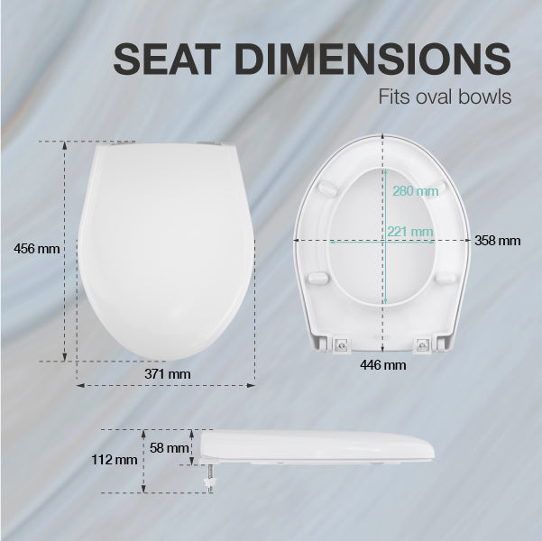 Brive Toilet Seat Cover- Oval