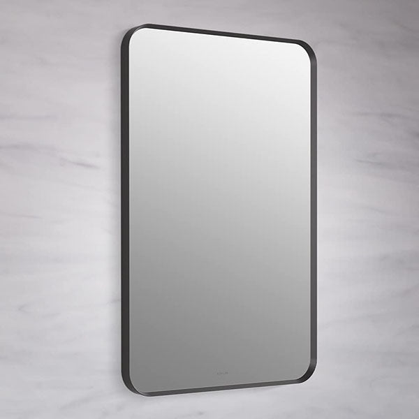 Essential Rectangular Mirror In Matte Black Finish