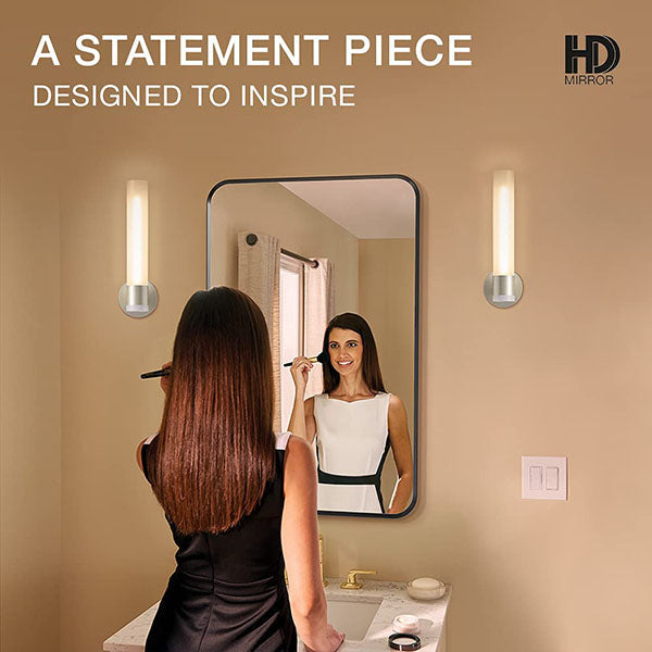 Essential Capsule Mirror In Brushed Gold Finish